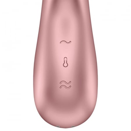 Vibrator Iepuras Satisfyer Hot Lover cu Functie de Incalzire, Stimulator Clitoris si Punct G, Control prin Aplicatie [3]