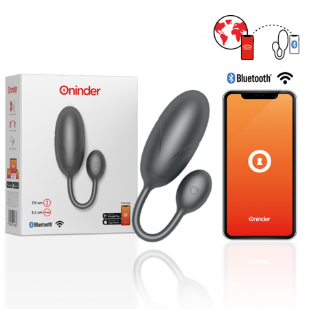 Vibratoare Cuplu - Vibrator Inteligent Oninder TOKYO Controlat prin Aplicatie, Negru - Placere Digitala la Superlativ