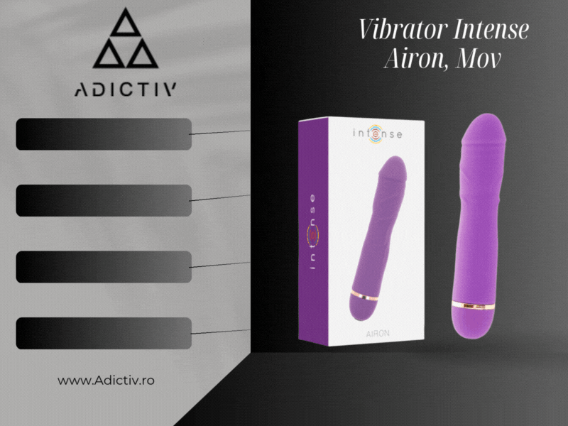 Vibrator Intense Airon 20 Moduri de Vibratie Silicon Mov [1]