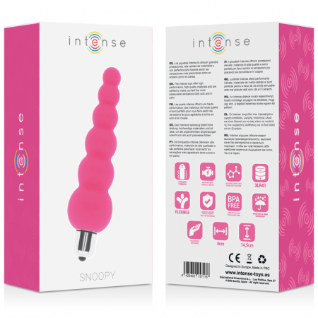 Vibrator Intense Snoopy  7 Moduri de Vibratii Silicon Roz [4]