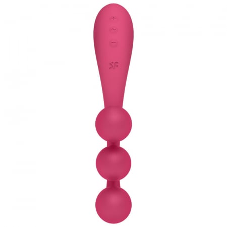 Vibrator Multifunctional Satisfyer Tri Ball 1 – Stimuleaza Punctul G, Clitorisul si Anusul Simultan, 50 Moduri Vibratie, Silicon Premium [2]