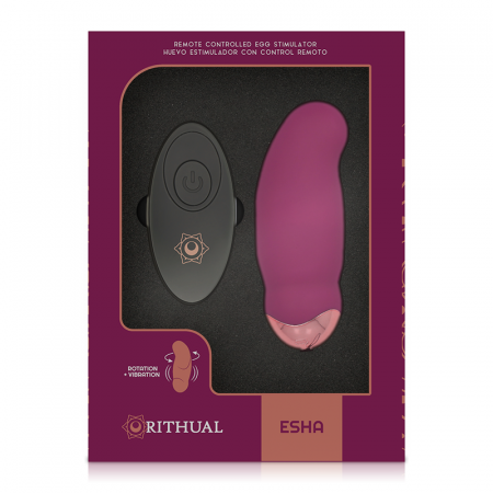 Ou Vibrator Rithual cu Telecomanda si Functie de Rotatie – 10 Moduri de Vibratie, Design Impermeabil si Reincarcabil USB [6]