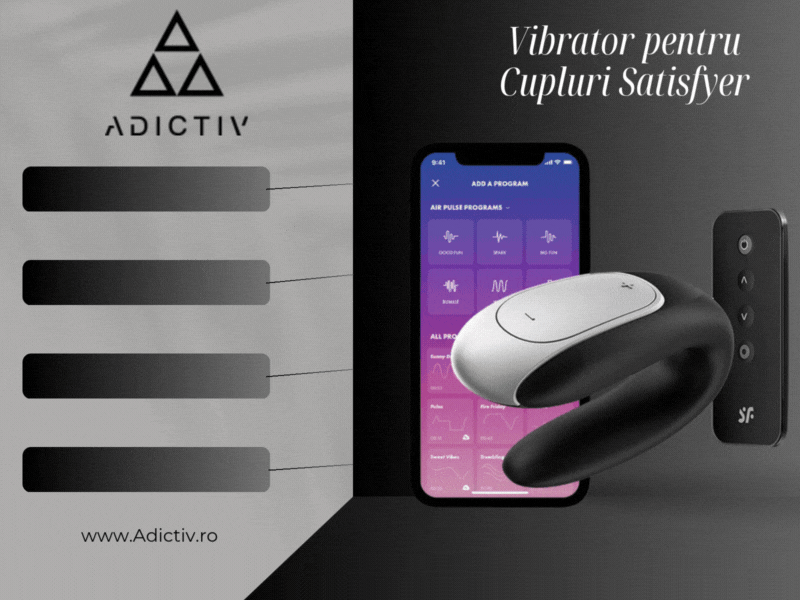 Vibrator pentru Cupluri Satisfyer Double Fun cu Control de la Distanta si Aplicatie [1]