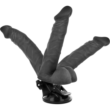Vibrator Realist Basecock Articulat cu 12 Vibratii si Ventuza pentru Placere Intensa, 20 cm [3]
