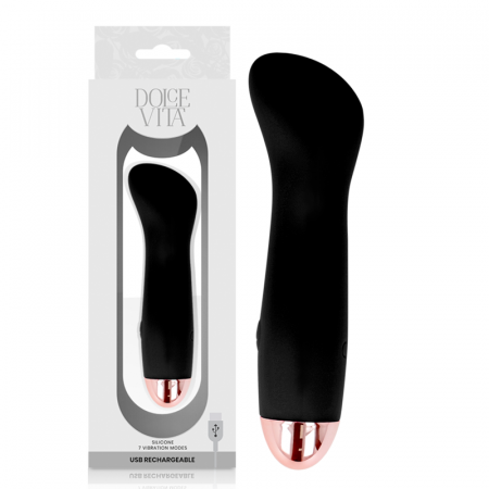 Vibrator Reincarcabil Dolce Vita cu 7 Moduri de Vibratie, Silicon Medical, Compact si Elegant [3]