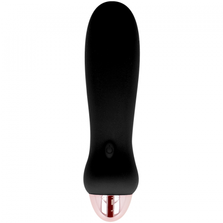 Mini vibratoare - Vibrator Reincarcabil Dolce Vita Five Negru cu 7 Moduri de Vibratie, Silicon Medical