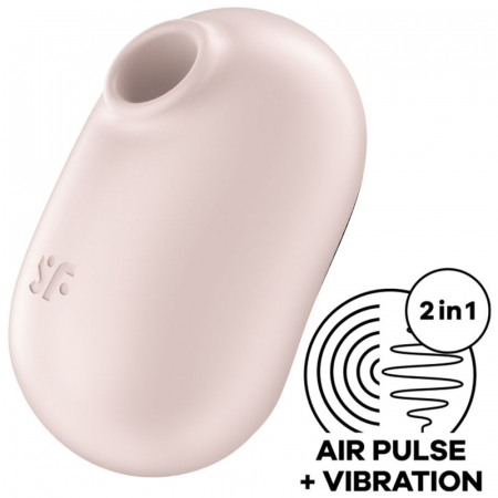 Vibratoare clitoris - Vibrator Satisfyer Pro To Go 2 – Stimulare Clitoris cu Vibratii si Pulsuri de Aer, Silicon Medical, Reincarcabil, Waterproof