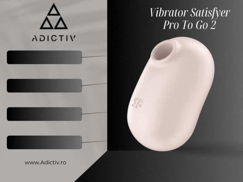Vibrator Satisfyer Pro To Go 2 – Stimulare Clitoris cu Vibratii si Pulsuri de Aer, Silicon Medical, Reincarcabil, Waterproof [1]