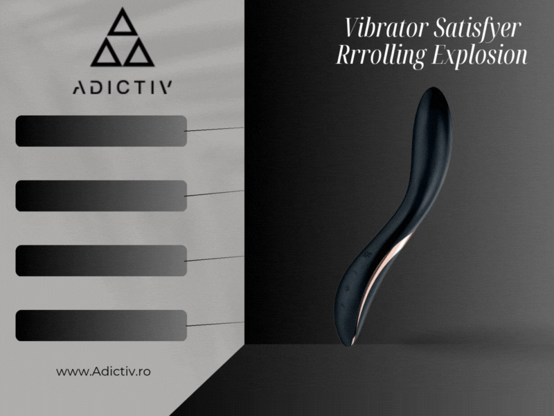 Vibrator Satisfyer Rrrolling Explosion pentru Stimularea Punctului G cu Vibratii si Bile Mobile [1]