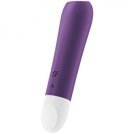 Mini vibratoare - Vibrator Satisfyer Ultra Power Bullet 2 – Stimulare Intensa Clitoris, Mov, 12 Vibratii, Silicon, Rezistent la Apa