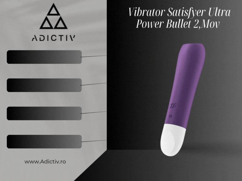 Vibrator Satisfyer Ultra Power Bullet 2 – Stimulare Intensa Clitoris, Mov, 12 Vibratii, Silicon, Rezistent la Apa [1]