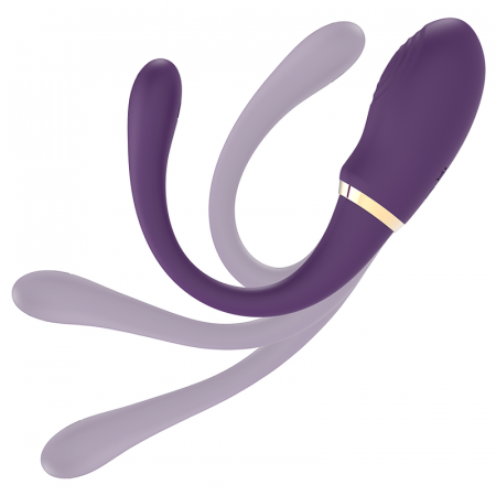 Vibrator Treasure Dual Inteligent cu 10 Moduri Vibratie, Dubla Penetrare Hands-Free si Control de la Distanta, Silentios, Reincarcabil [3]