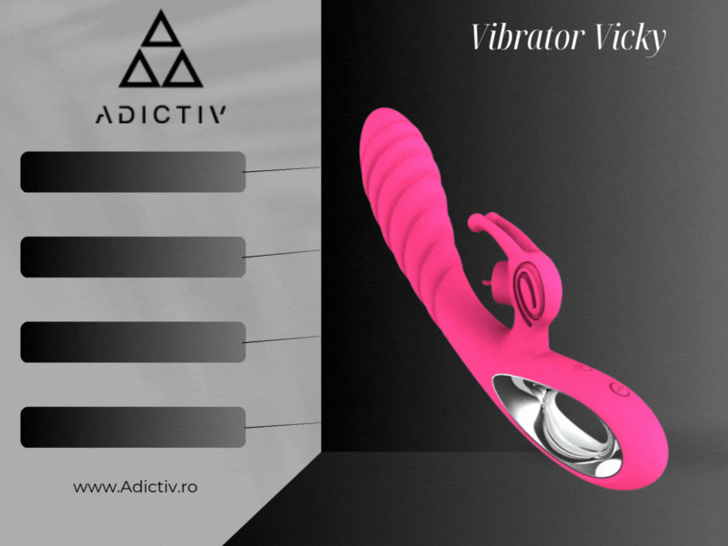 Vibrator Vicky by Armony – 36 de moduri de vibratie, rezistent la apa, din silicon medical [1]