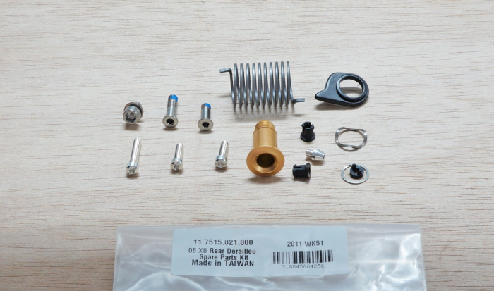 08-09 X0 Rear Derailleur Spare Parts Kit - Silver-Black [2]