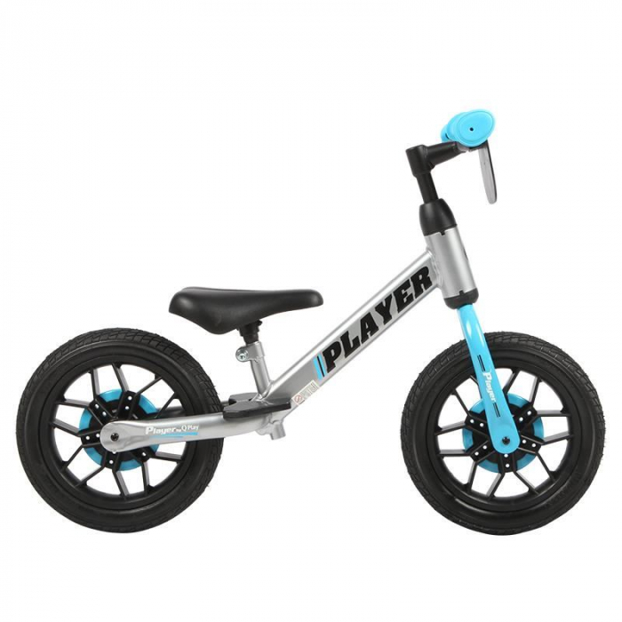 Bicicleta Copii QPlay Player - 12 Inch, Albastru - Cumpar-online.ro
