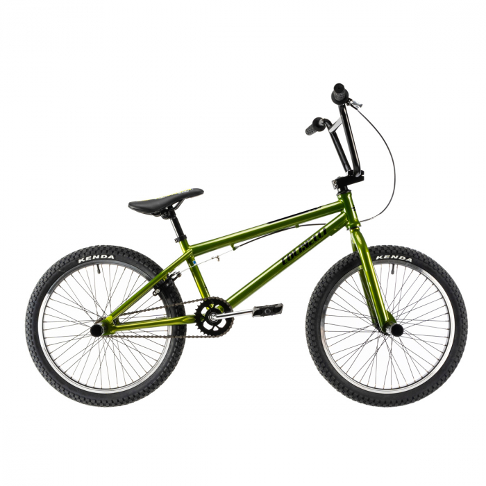 Bicicleta Copii Bmx Colinelli COL05, Marimea 270 mm, 20 inch, Verde, 1 Viteze, Cadru Otel, Frane U – Brake