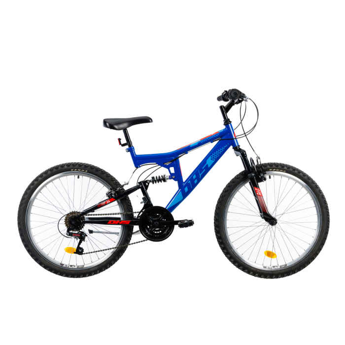 Bicicleta Copii Dhs Terrana 2441 – 24 Inch, Albastru