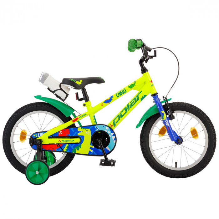 Bicicleta Copii Polar Dino – 14 Inch, Verde