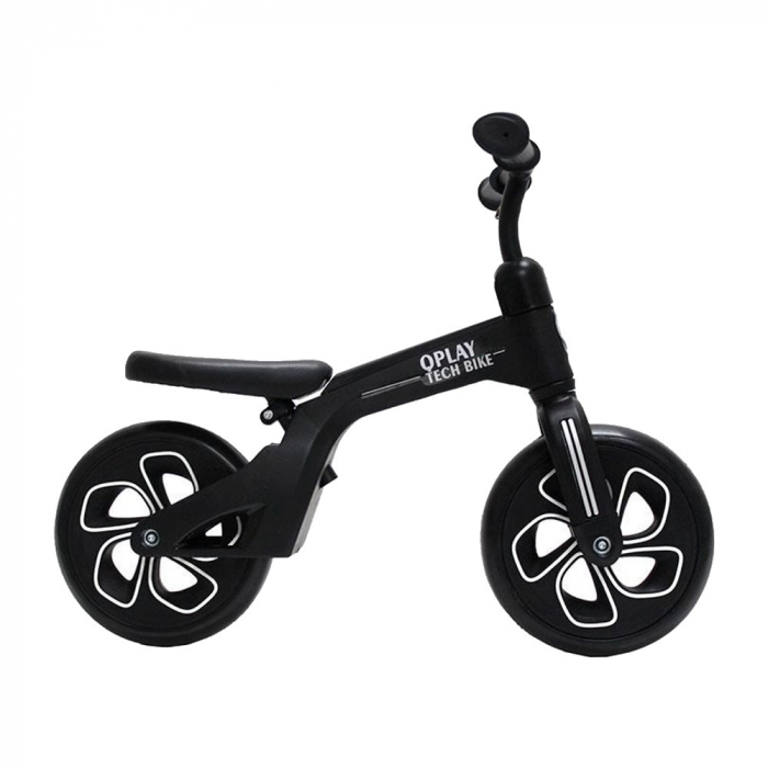 Bicicleta Copii QPlay Tech – 10 Inch, Negru