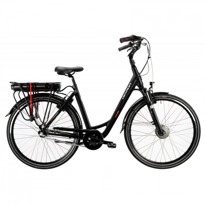 Bicicleta Electrica Devron 28124 – 28 Inch, L, Negru Mat
