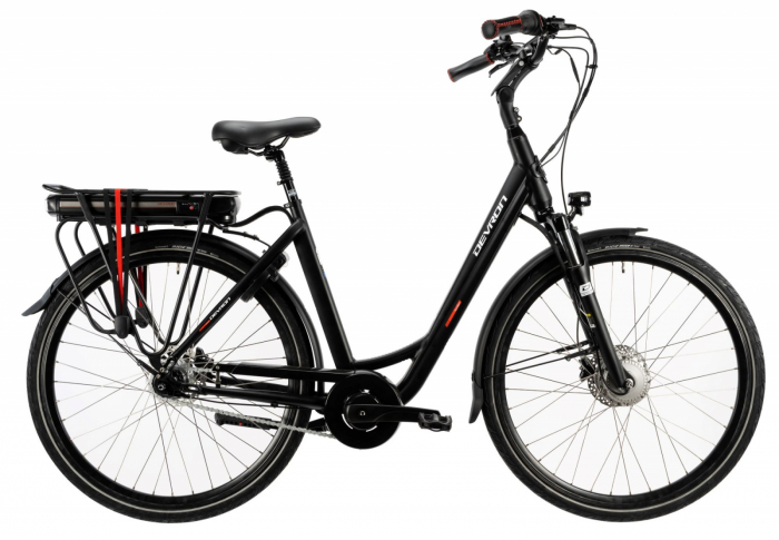 Bicicleta Electrica Devron 28124 – 28 Inch, M, Negru Mat