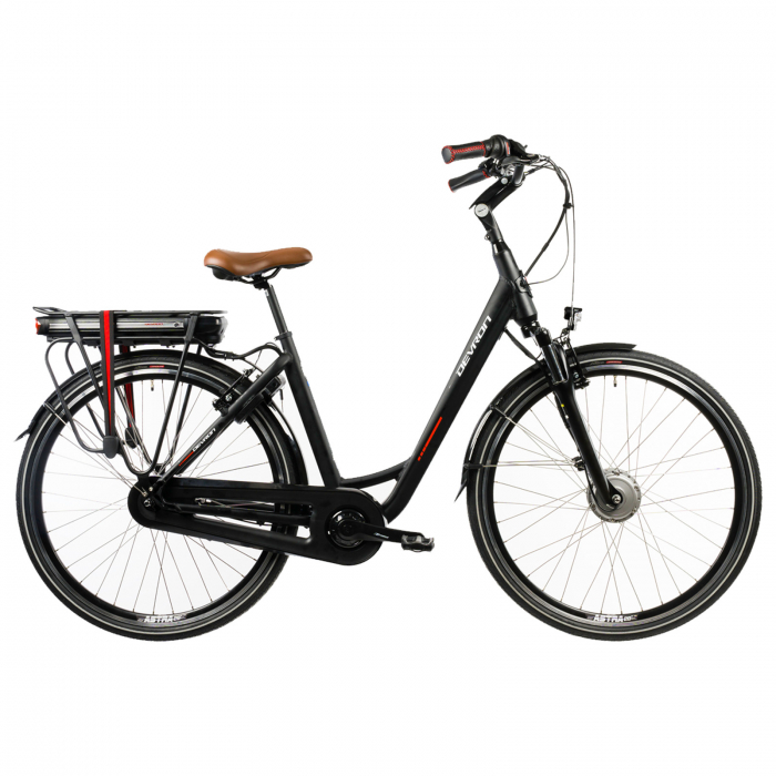 Bicicleta Electrica Devron 28124 – 28 Inch, XL, Negru