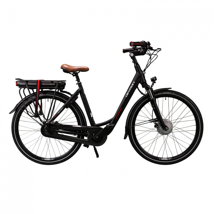 Bicicleta Electrica Devron 28126 Disc brake - 28 Inch, XL, Negru