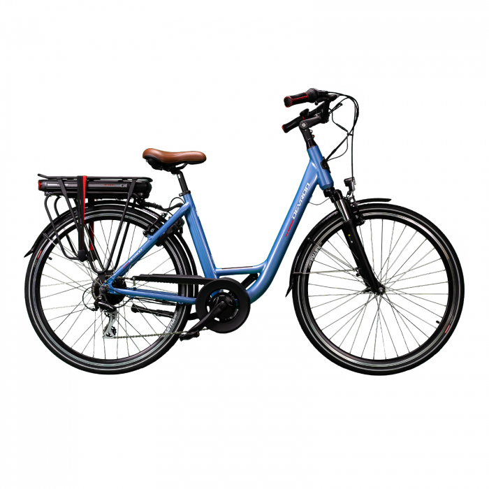 Bicicleta Electrica Devron 28220 - 28 Inch, L, Albastru - Cumpar-online.ro