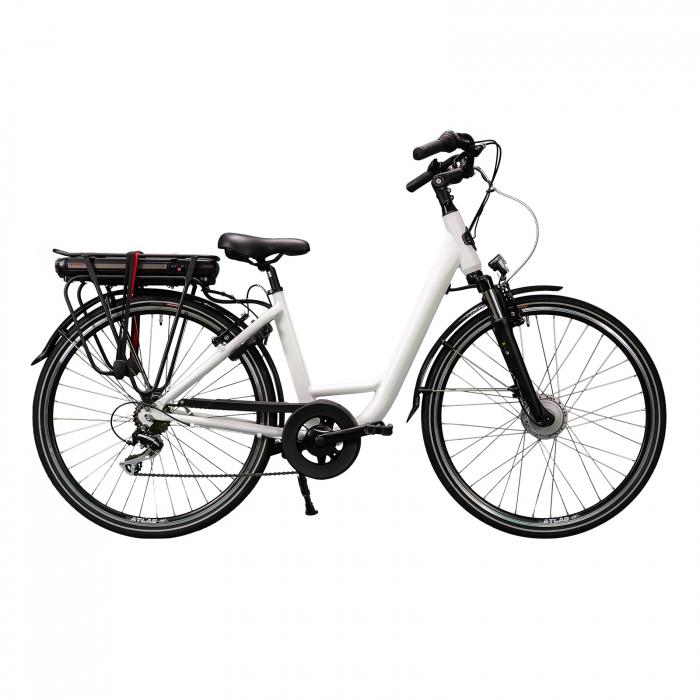 Bicicleta Electrica Devron 28220 - 28 Inch, S, Alb - Cumpar-online.ro