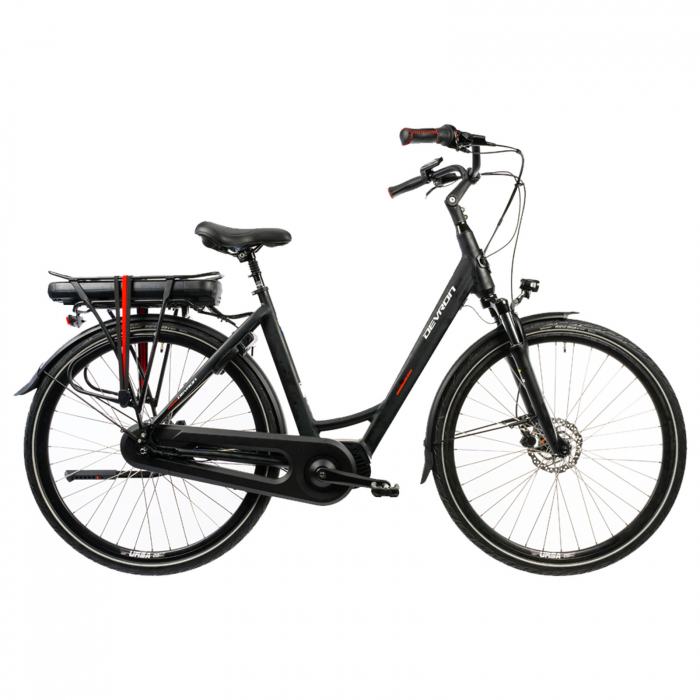 Bicicleta Electrica Devron 28410 - 28 Inch, XL, Negru Mat - Cumpar-online.ro