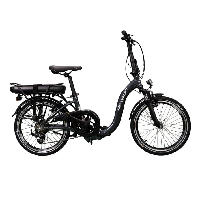 Bicicleta Electrica Devron Swyff 20122 - 20 Inch, S, Gri inchis