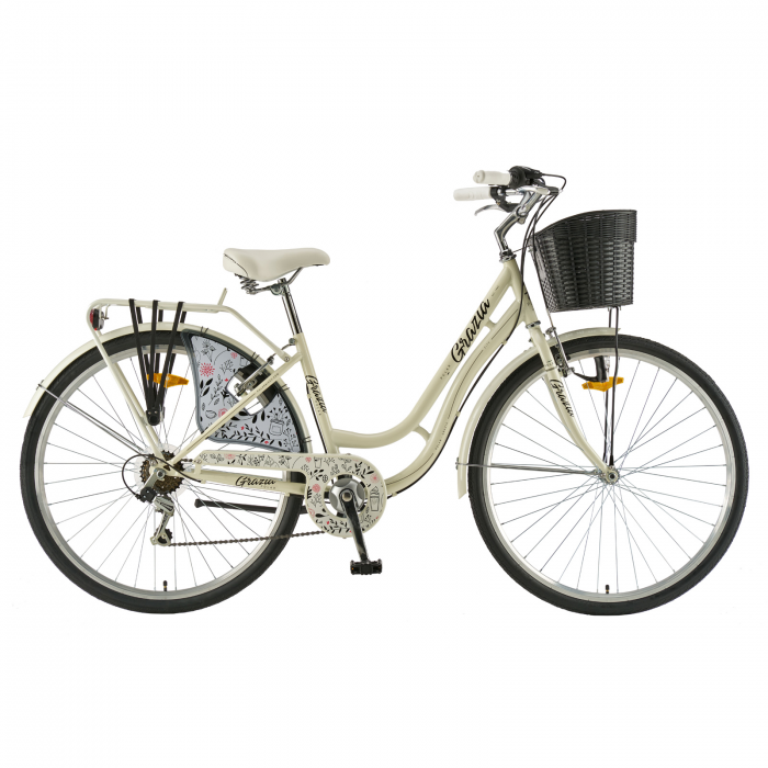 Bicicleta Oras Polar Grazia 6s – 28 inch, L, Alb
