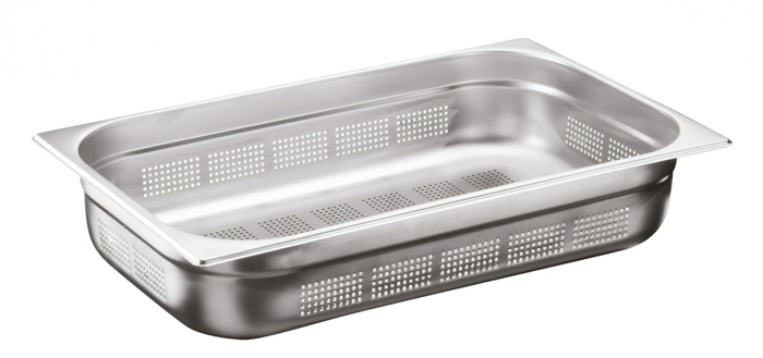 AGMA HORECA Tava inox gastronorm perforata GNP 1/1 100mm [1]