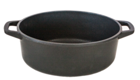 ANTIK ARS Set 2 vase ovale 30x25xh16cm cu manere, aluminiu, strat antiaderent [2]