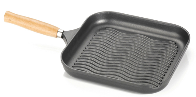 ANTIK ARS Tigaie grill 28x28xh4,5cm, aluminiu, strat antiaderent  [1]