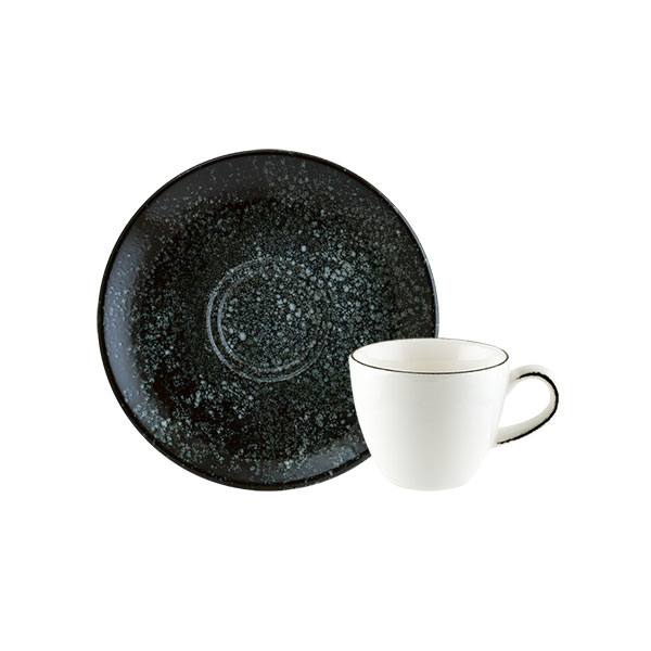 BONNA COSMOS BLACK Ceasca 80ml cu farfurioara 12cm (COSBL GRM 02KT)-(E104 RIT 02KF) [1]