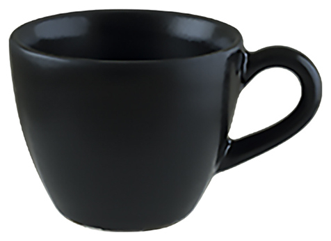 BONNA NOTTE Ceasca cafea 80ml, portelan, neagra (NOT RIT 02KF) [1]