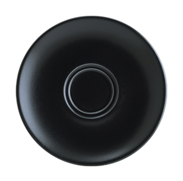 BONNA NOTTE Farfurioara portelan pentru ceasca cafea, D12cm, neagra (NOT GRM 02KT) [1]