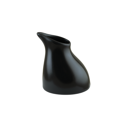 BONNA NOTTE NEAT Sosiera din portelan, h8cm, 180ml, neagra (NOT NEA 01SO) [1]