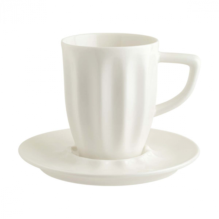 BONNA RAW Farfurioara portelan D16cm pentru cesti ceai/cafea de 235ml/320ml/345ml (RAW 02KT) [4]