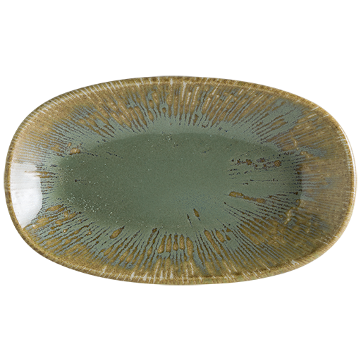 BONNA SNELL SAGE Farfurie ovala portelan, 19x11cm, verde (S-SAG SNL GRM 19OKY) [1]