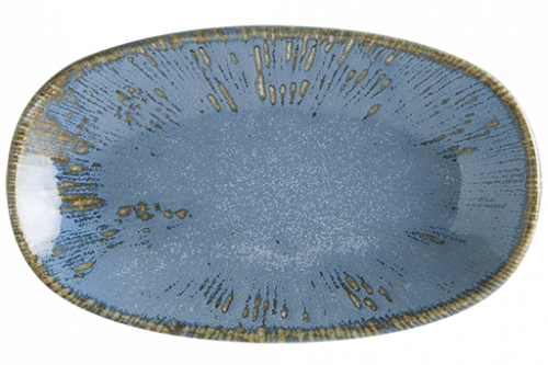 BONNA SNELL SKY Farfurie ovala portelan, 19x11cm, albastra (S-SKY SNL GRM 19OKY) [1]