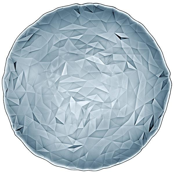 BORMIOLI DIAMOND Farfurie suport din sticla OCEAN BLUE D33xh1,4cm [1]