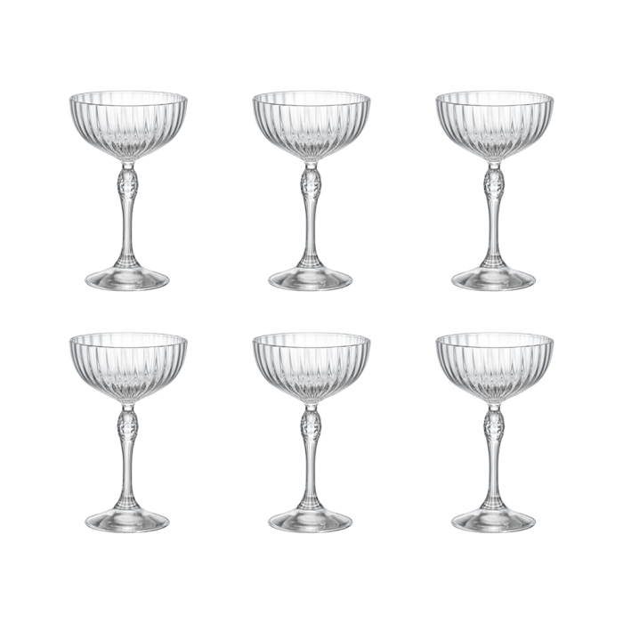 BORMIOLI ROCCO AMERICA '20S Set 6 pahare cocktail 230ml COCKTAIL COUPE [1]
