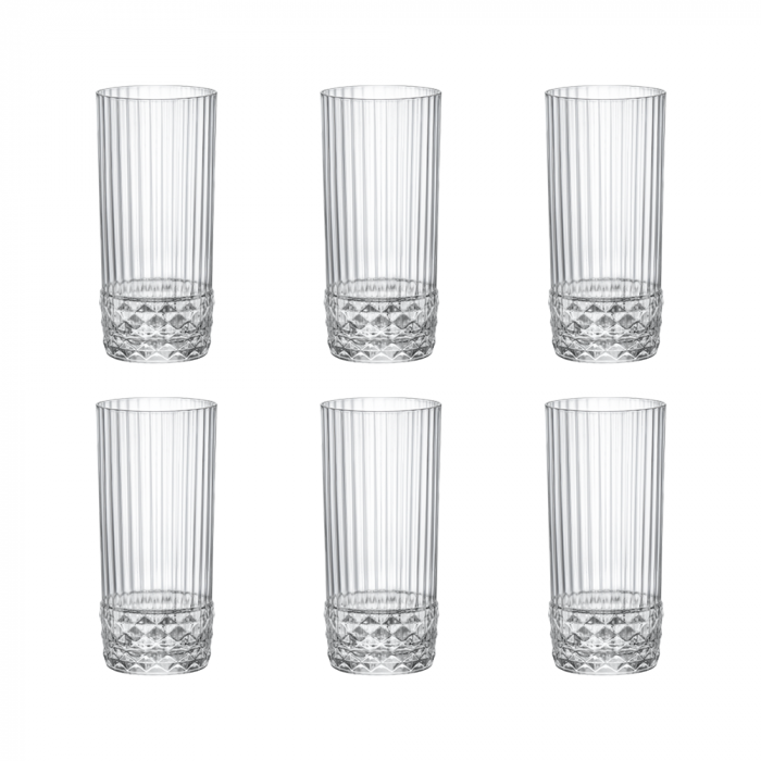 BORMIOLI ROCCO AMERICA '20S Set 6 pahare cocktail COOLER 490ml [1]