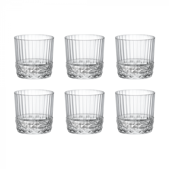 BORMIOLI ROCCO AMERICA '20S Set 6 pahare cocktail ROCKS 300ml [1]