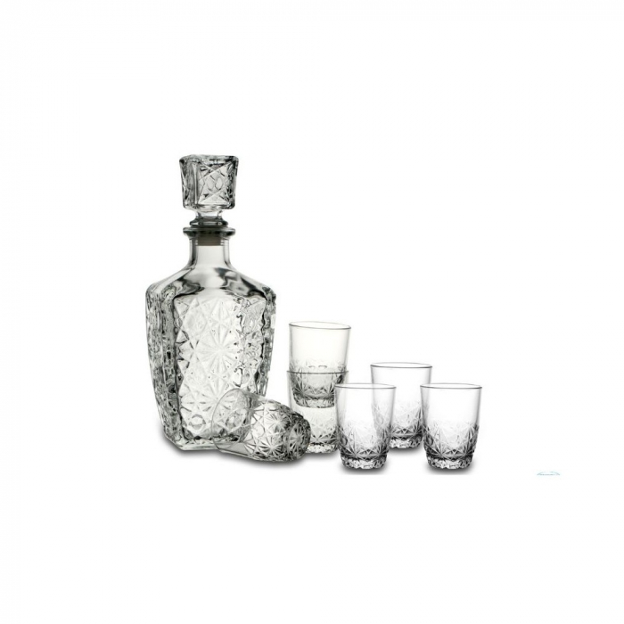 BORMIOLI ROCCO DEDALO Set carafa 780ml cu 6 pahare lichior 85ml [3]