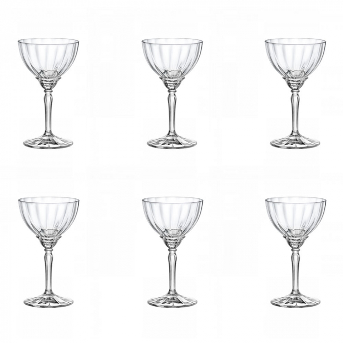 BORMIOLI ROCCO FLORIAN Set 6 pahare martini, sampanie, 240ml, D9,7xh16,4cm [1]