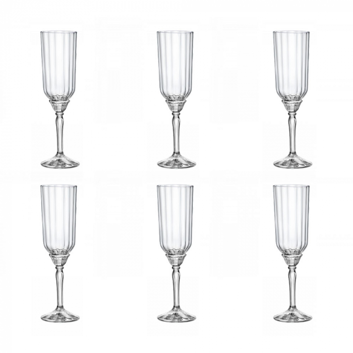 BORMIOLI ROCCO FLORIAN Set 6 pahare sampanie, 210ml, D6,5xh22cm [1]