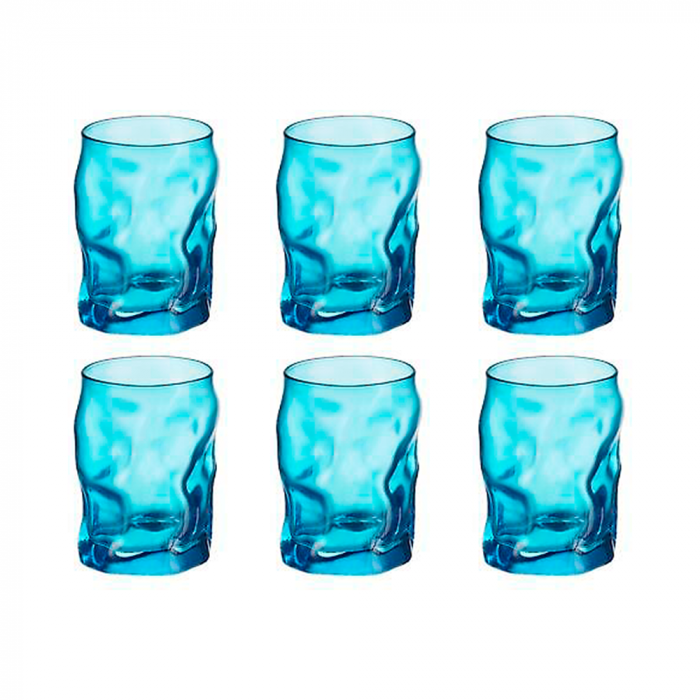 BORMIOLI ROCCO SORGENTE Set 6 pahare apa 300ml albastre [1]